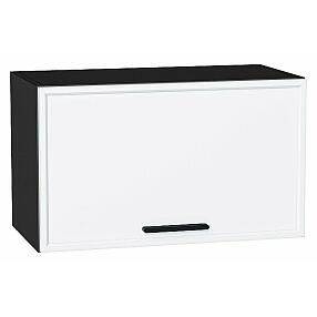 Шкаф верхний горизонтальный Фрейм White Silk Graphite 358*600*324
