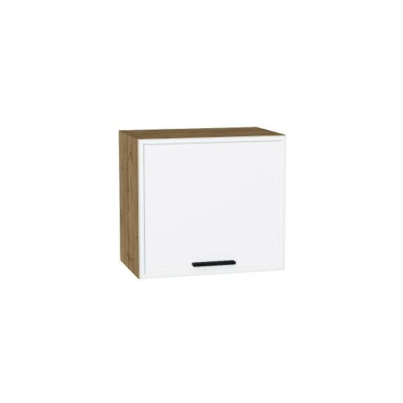 Шкаф верхний горизонтальный Фрейм White Silk/Дуб Вотан 460*500*324