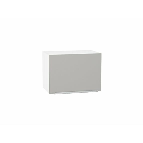 Шкаф верхний горизонтальный Фьюжн Silky Light Grey  Белый 358*500*320