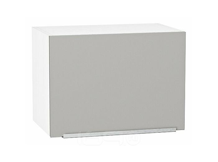 Шкаф верхний горизонтальный Фьюжн Silky Light Grey  Белый 358*500*320