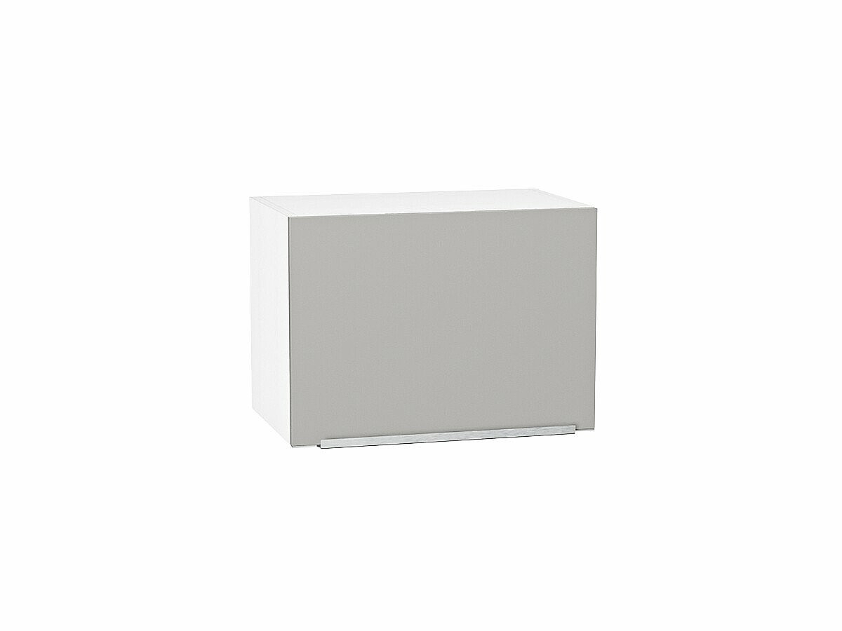 Шкаф верхний горизонтальный Фьюжн Silky Light Grey  Белый 358*500*320