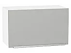 Шкаф верхний горизонтальный Фьюжн Silky Light Grey Белый 358*600*320