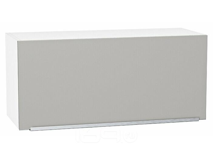 Шкаф верхний горизонтальный Фьюжн Silky Light Grey  Белый 358*800*320