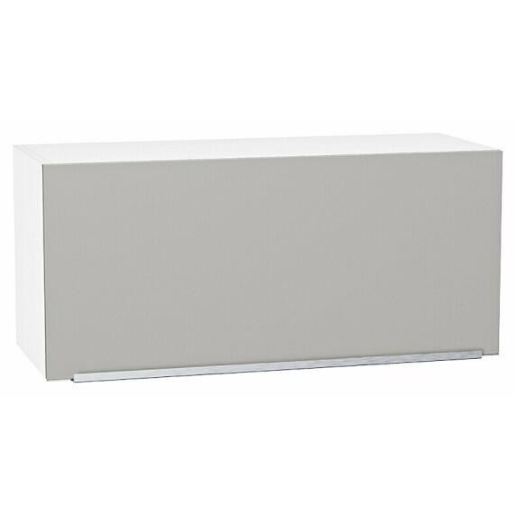 Шкаф верхний горизонтальный Фьюжн Silky Light Grey  Белый 358*800*320