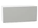 Шкаф верхний горизонтальный Фьюжн Silky Light Grey Белый 358*800*320