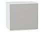 Шкаф верхний горизонтальный Фьюжн Silky Light Grey Белый 460*500*318
