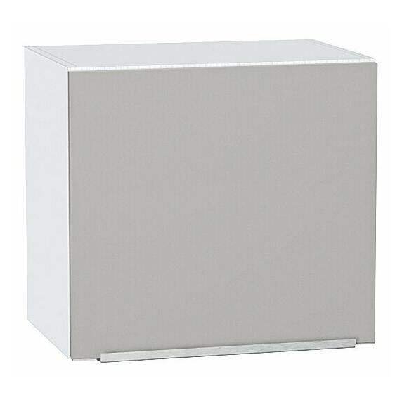 Шкаф верхний горизонтальный Фьюжн Silky Light Grey  Белый 460*500*318