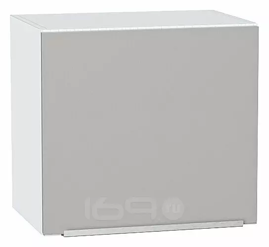 Шкаф верхний горизонтальный Фьюжн Silky Light Grey  Белый 460*500*318
