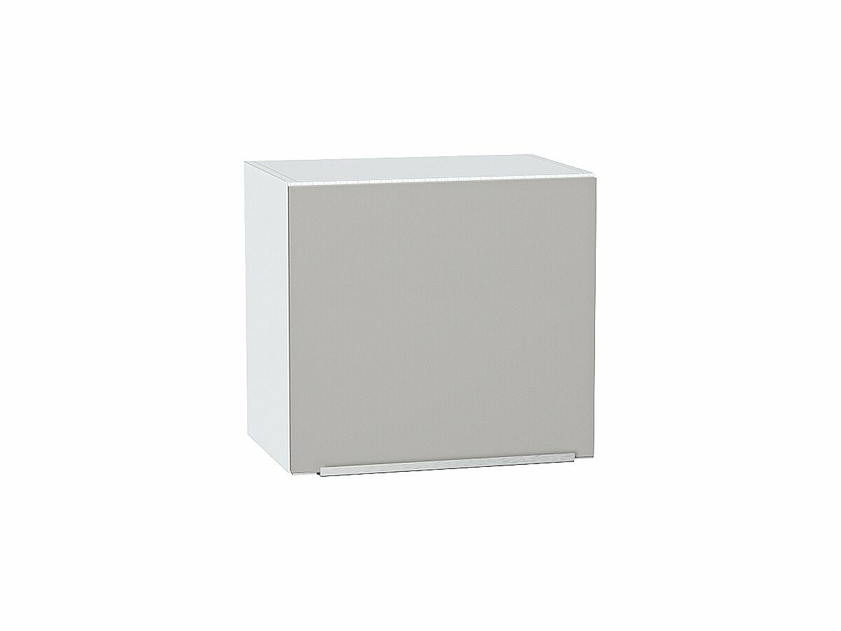 Шкаф верхний горизонтальный Фьюжн Silky Light Grey  Белый 460*500*318