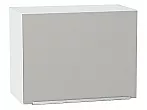 Шкаф верхний горизонтальный Фьюжн Silky Light Grey Белый 460*600*318