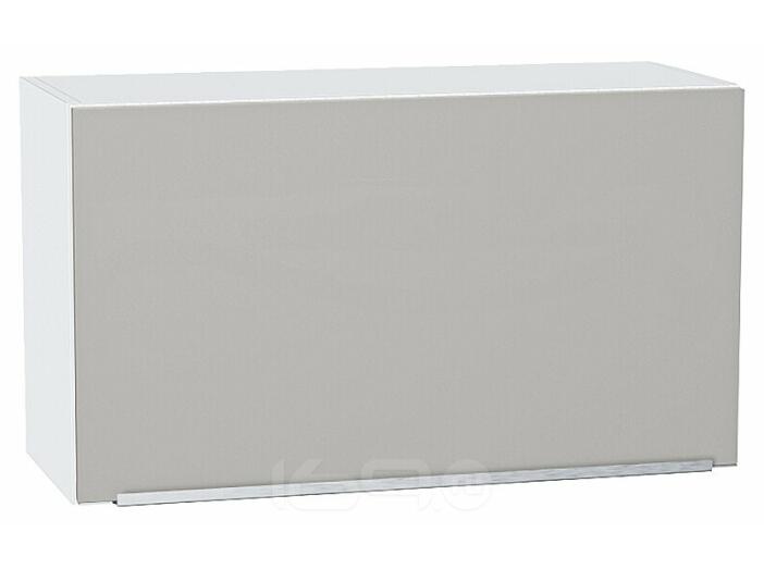 Шкаф верхний горизонтальный Фьюжн Silky Light Grey  Белый 460*800*318