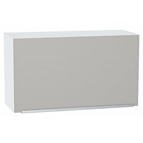 Шкаф верхний горизонтальный Фьюжн Silky Light Grey  Белый 460*800*318
