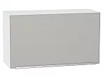 Шкаф верхний горизонтальный Фьюжн Silky Light Grey Белый 460*800*318
