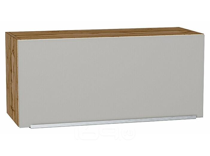Шкаф верхний горизонтальный Фьюжн Silky Light Grey  Дуб Вотан 358*800*320