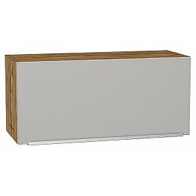 Шкаф верхний горизонтальный Фьюжн Silky Light Grey  Дуб Вотан 358*800*320