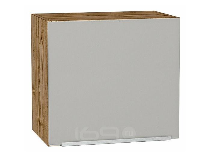 Шкаф верхний горизонтальный Фьюжн Silky Light Grey  Дуб Вотан 460*500*318