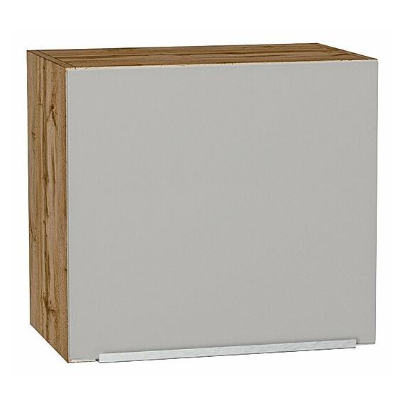 Шкаф верхний горизонтальный Фьюжн Silky Light Grey  Дуб Вотан 460*500*318