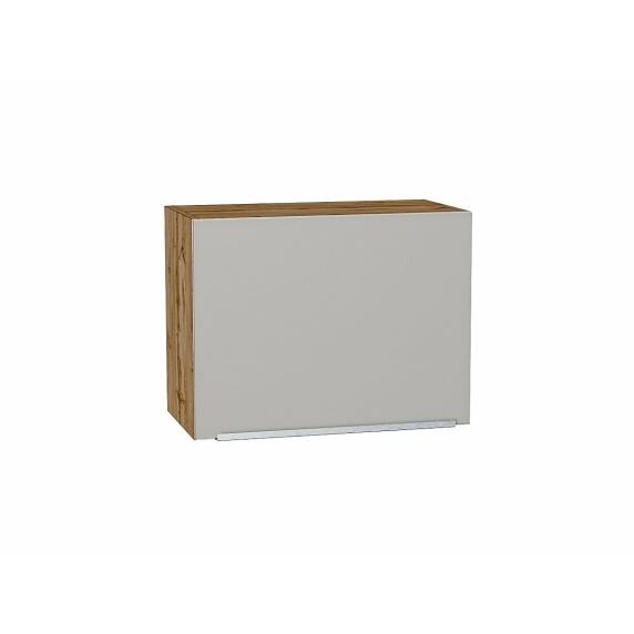 Шкаф верхний горизонтальный Фьюжн Silky Light Grey  Дуб Вотан 460*600*318