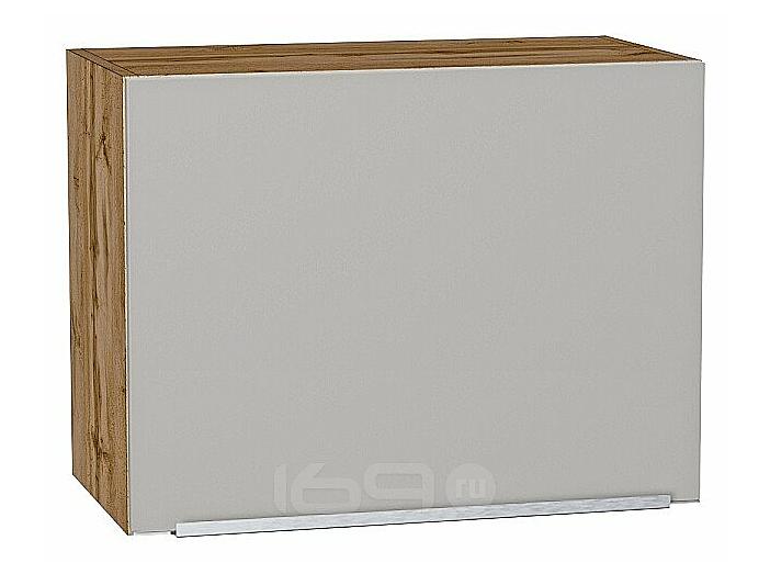 Шкаф верхний горизонтальный Фьюжн Silky Light Grey  Дуб Вотан 460*600*318