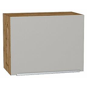 Шкаф верхний горизонтальный Фьюжн Silky Light Grey  Дуб Вотан 460*600*318