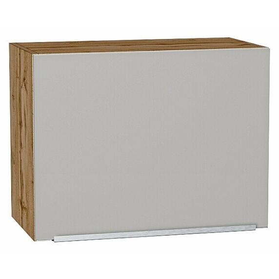 Шкаф верхний горизонтальный Фьюжн Silky Light Grey  Дуб Вотан 460*600*318