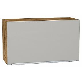 Шкаф верхний горизонтальный Фьюжн Silky Light Grey  Дуб Вотан 460*800*318