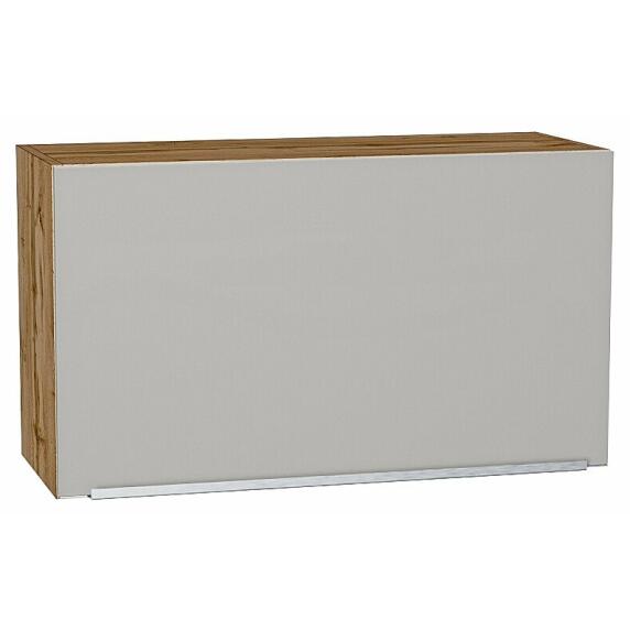 Шкаф верхний горизонтальный Фьюжн Silky Light Grey  Дуб Вотан 460*800*318
