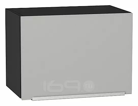 Шкаф верхний горизонтальный Фьюжн Silky Light Grey Graphite 358*500*320