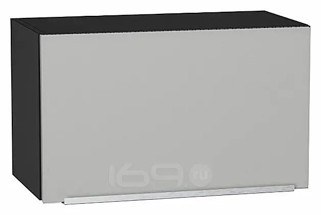Шкаф верхний горизонтальный Фьюжн Silky Light Grey  Graphite 358*600*320