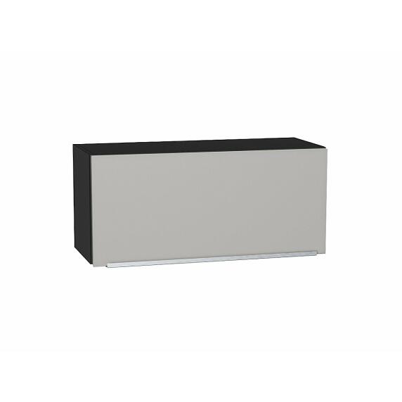 Шкаф верхний горизонтальный Фьюжн Silky Light Grey  Graphite 358*800*320