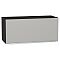 Шкаф верхний горизонтальный Фьюжн Silky Light Grey  Graphite 358*800*320 Шкаф верхний горизонтальный Фьюжн Silky Light Grey  Graphite 358*800*320