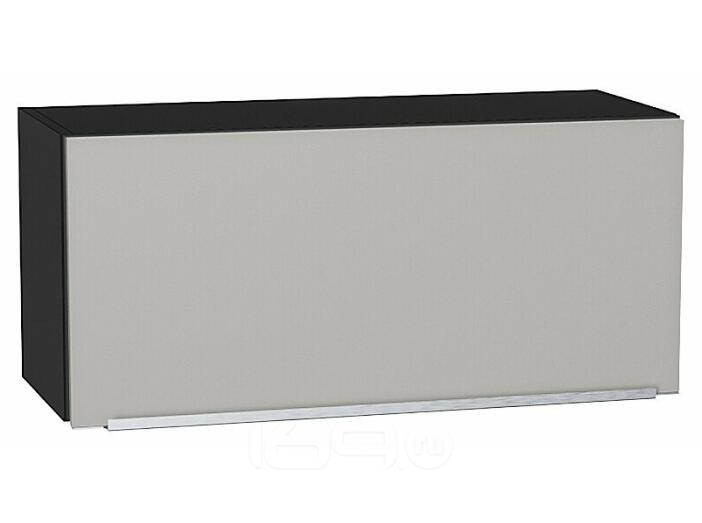 Шкаф верхний горизонтальный Фьюжн Silky Light Grey  Graphite 358*800*320