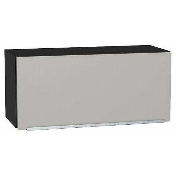 Шкаф верхний горизонтальный Фьюжн Silky Light Grey  Graphite 358*800*320