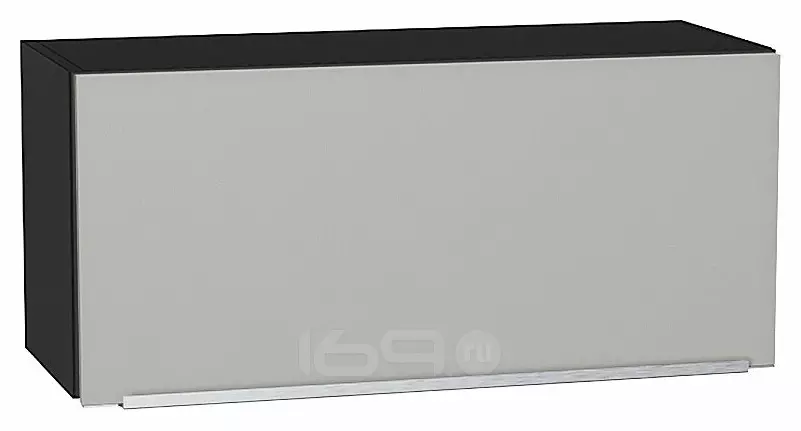 Шкаф верхний горизонтальный Фьюжн Silky Light Grey  Graphite 358*800*320