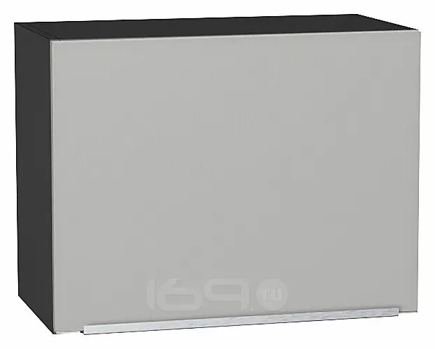 Шкаф верхний горизонтальный Фьюжн Silky Light Grey Graphite 460*600*318