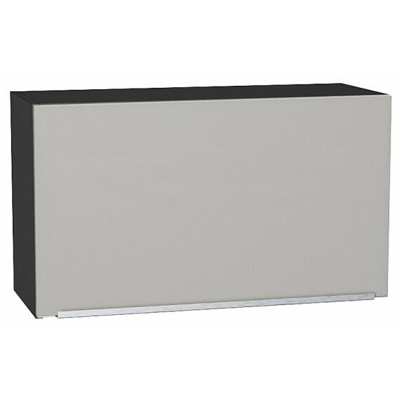 Шкаф верхний горизонтальный Фьюжн Silky Light Grey  Graphite 460*800*318