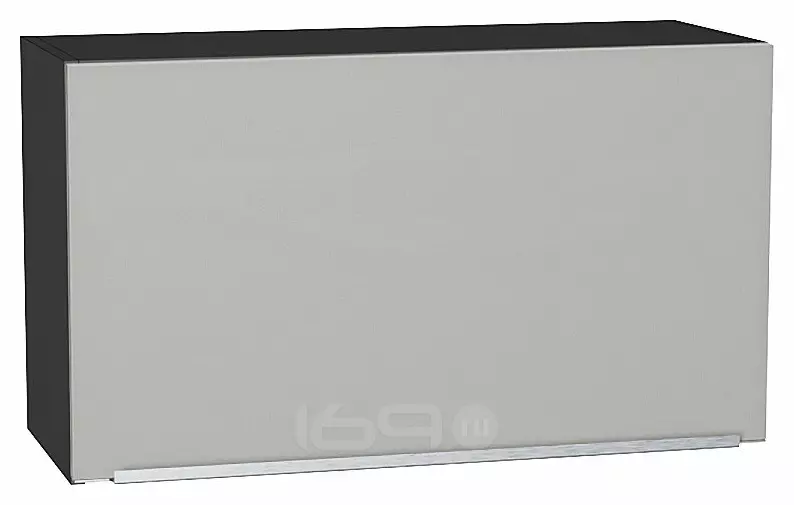 Шкаф верхний горизонтальный Фьюжн Silky Light Grey Graphite 460*800*318