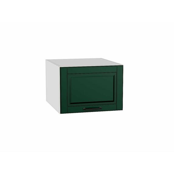 Шкаф верхний горизонтальный глубокий Дублин Special Green/Белый 358*500*574