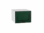 Шкаф верхний горизонтальный глубокий Дублин Special Green/Белый 358*500*574