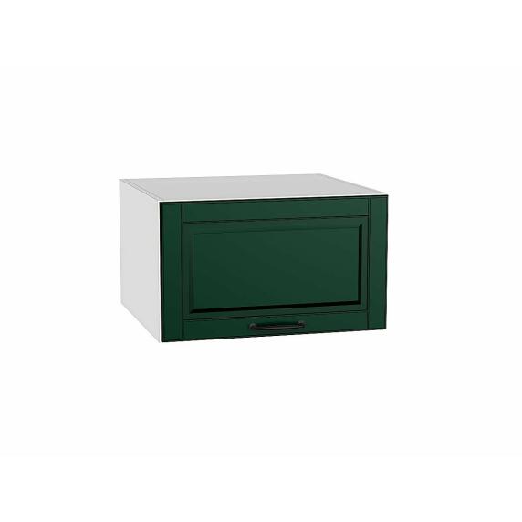 Шкаф верхний горизонтальный глубокий Дублин Special Green/Белый 358*600*574