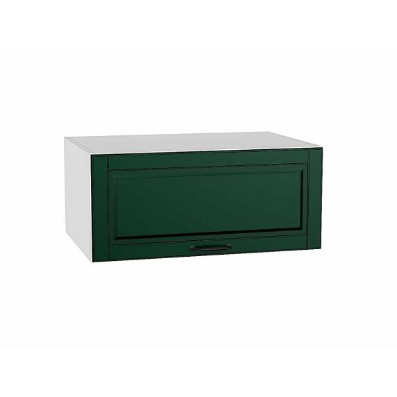 Шкаф верхний горизонтальный глубокий Дублин Special Green/Белый 358*800*574