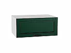 Шкаф верхний горизонтальный глубокий Дублин Special Green/Белый 358*800*574