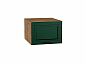 Шкаф верхний горизонтальный глубокий Дублин Special Green/Дуб Вотан 358*500*574