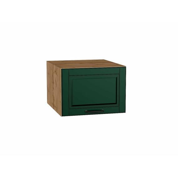 Шкаф верхний горизонтальный глубокий Дублин Special Green/Дуб Вотан 358*500*574