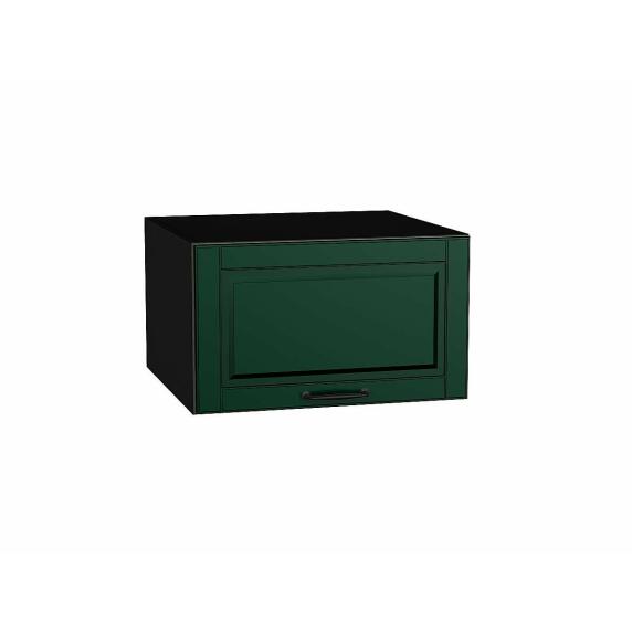 Шкаф верхний горизонтальный глубокий Дублин Special Green/Graphite 358*600*574