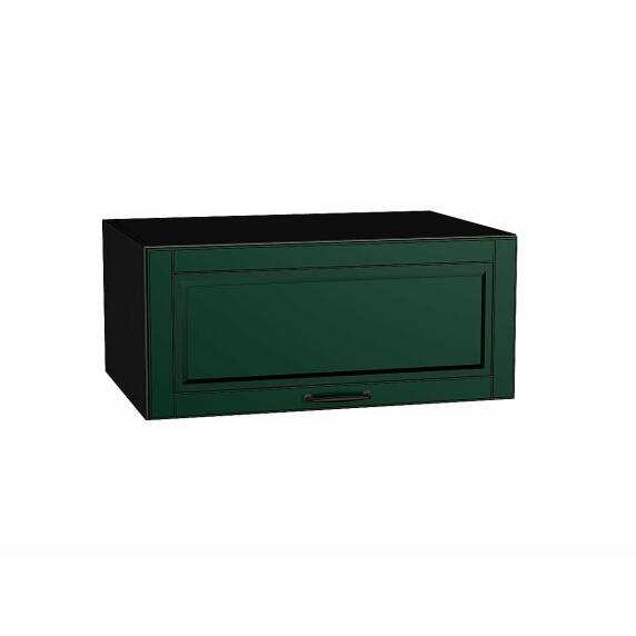 Шкаф верхний горизонтальный глубокий Дублин Special Green/Graphite 358*800*574