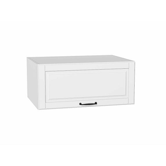 Шкаф верхний горизонтальный глубокий Дублин Special White/Белый 358*800*574