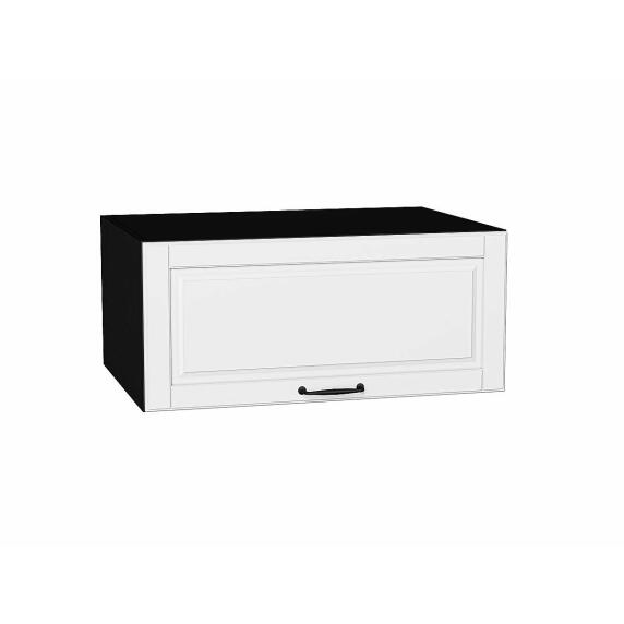 Шкаф верхний горизонтальный глубокий Дублин Special White/Graphite 358*800*574