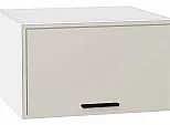 Шкаф верхний горизонтальный глубокий Фрейм Cream Silk Белый 358*600*580