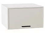 Шкаф верхний горизонтальный глубокий Фрейм Cream Silk Белый 358*600*580